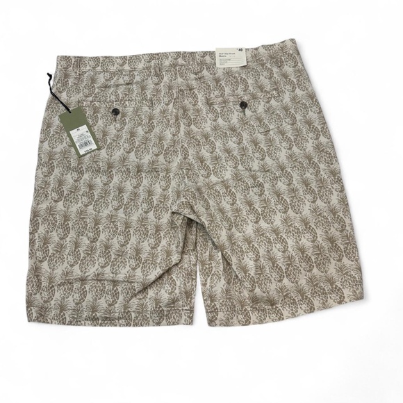 NWT Goodfellow & Co Men’s Brown Pineapple Linden Short Size 40 Waist (2XL) - Picture 2 of 5